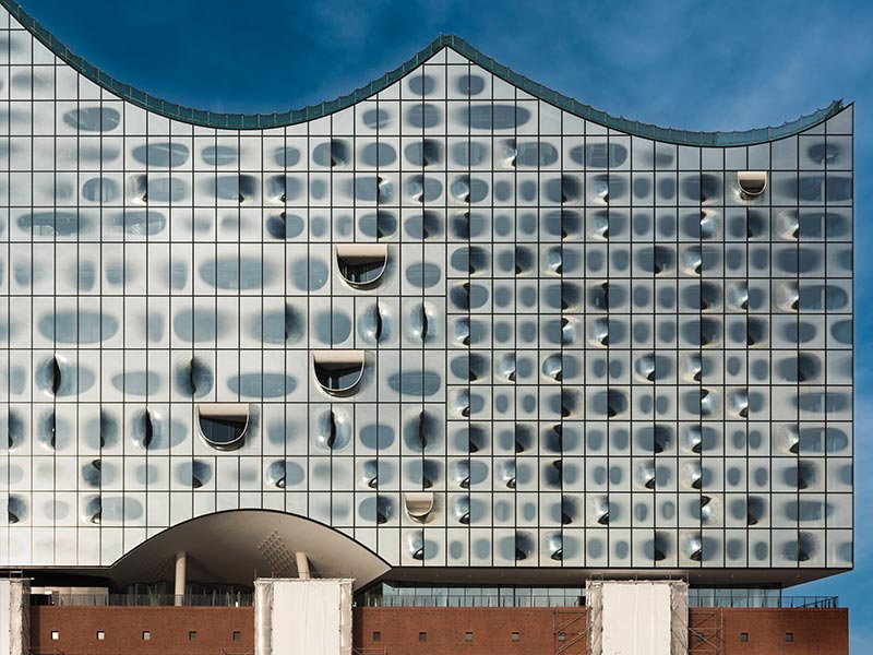 Fassade der Elbphilharmonie Hamburg