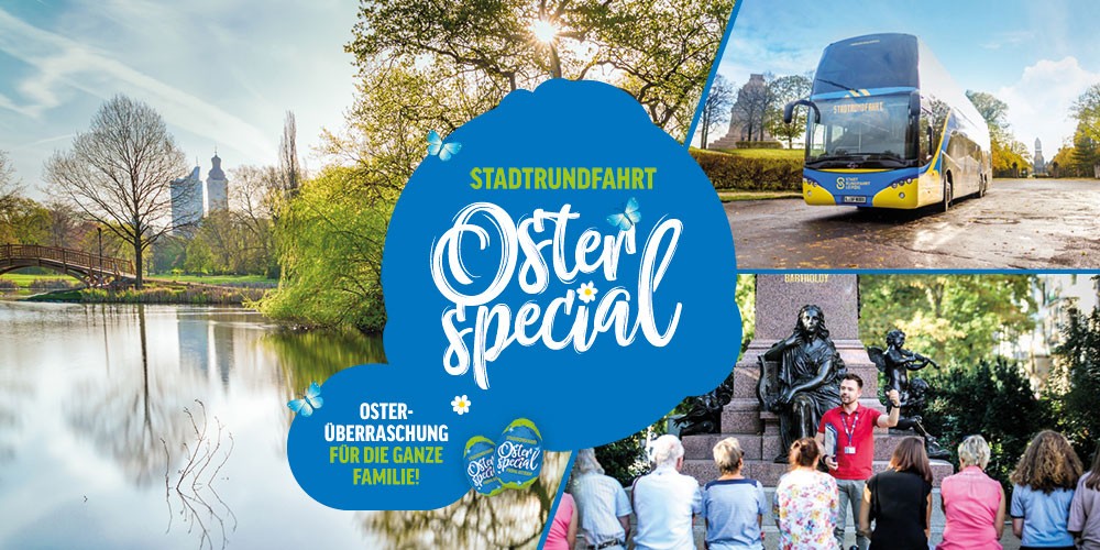 Osterspecial Leipzig: Große Stadtrundfahrt & Familienführung - Bild 1