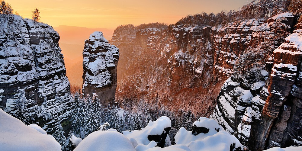 Winterwunderland Sächsische Schweiz: Bastei & Festung Königstein mit Weihnachtsmarkt - Bild 2