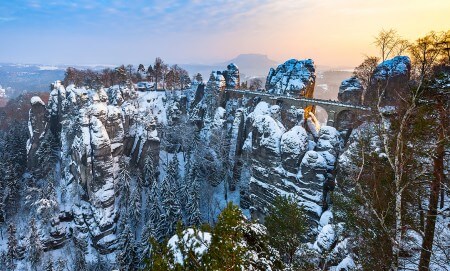 Winterwunderland Sächsische Schweiz: Bastei & Festung Königstein mit Weihnachtsmarkt