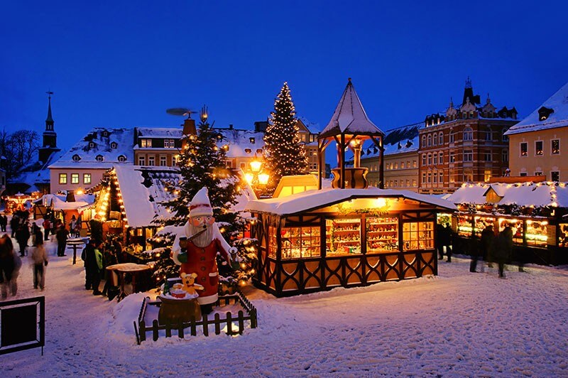 Annaberger Weihnachtsmarkt-Traditionelle Bergmannsweihnacht im Erzgebirge